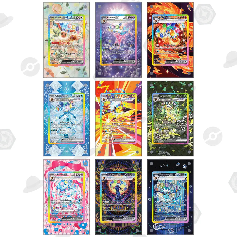 Eevee Evolutions Prismatic Bundle – Pokémon Extended Artwork Display C –  TreasureCollect