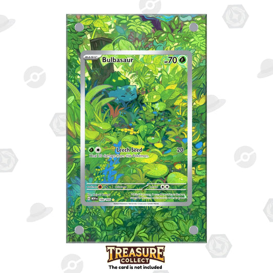 Acrylic Pokémon Display Bulbasaur with Extended Artwork – Treasure Collect