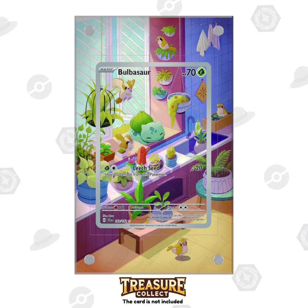 Acrylic Pokémon Display bulbasaur with Extended Artwork – Treasure Collect