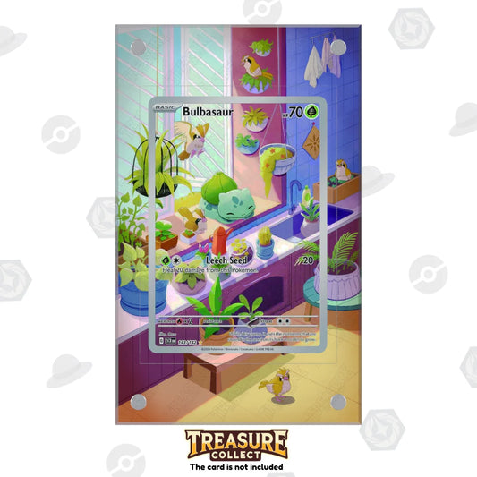 Acrylic Pokémon Display bulbasaur with Extended Artwork – Treasure Collect