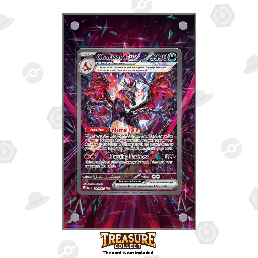 Acrylic Pokémon Display Charizard ex with Extended Artwork – Treasure Collect