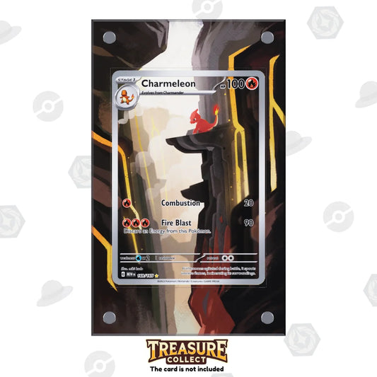 Acrylic Pokémon Display Charmaleon with Extended Artwork – Treasure Collect