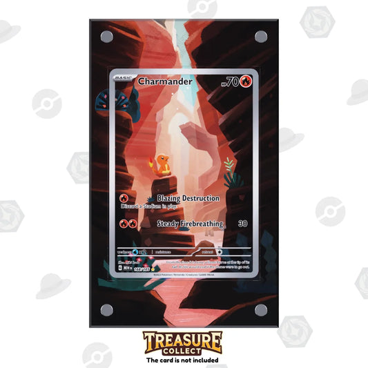 Acrylic Pokémon Display Charmander with Extended Artwork – Treasure Collect