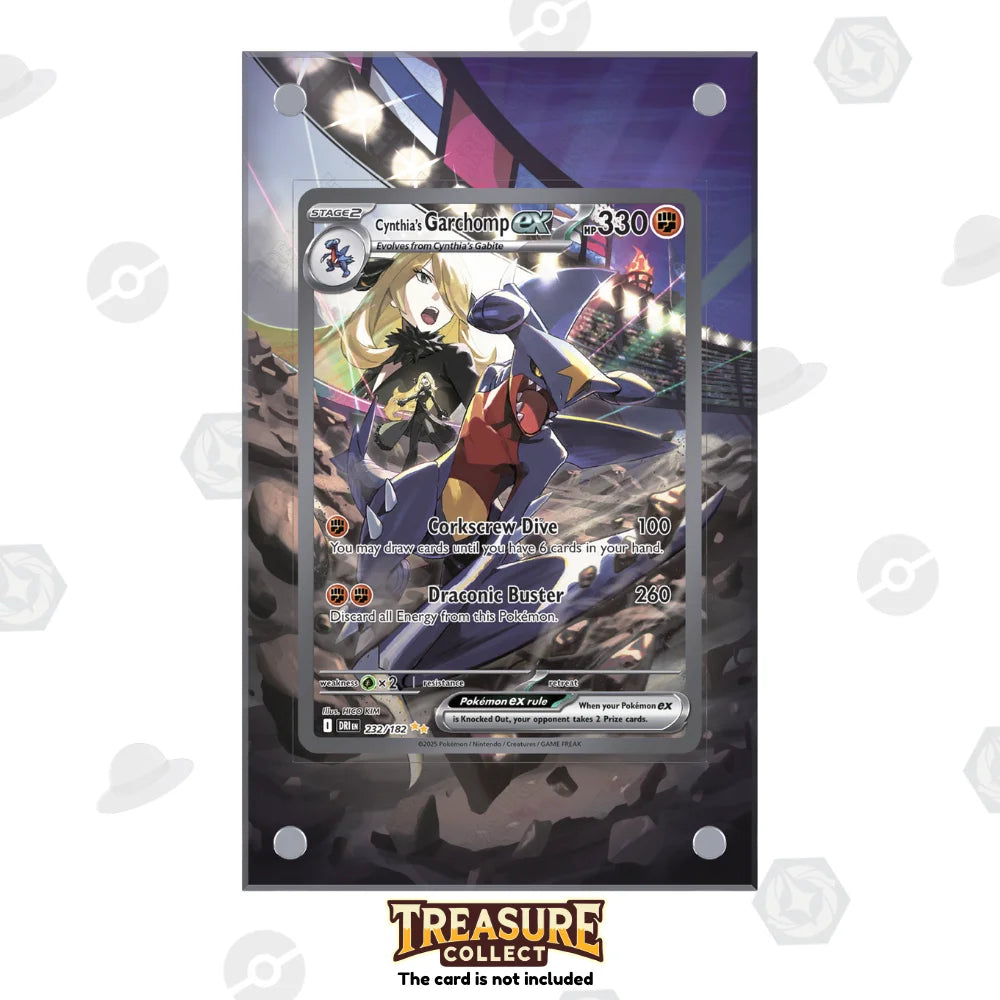 Acrylic Pokémon Display Cynthia's Garchomp ex with Extended Artwork – Treasure Collect