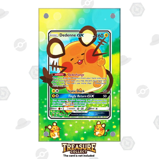 Acrylic Pokémon Display Dedenne Gx with Extended Artwork – Treasure Collect