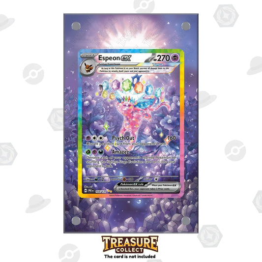 Acrylic Pokémon Display Espeon ex with Extended Artwork – Treasure Collect
