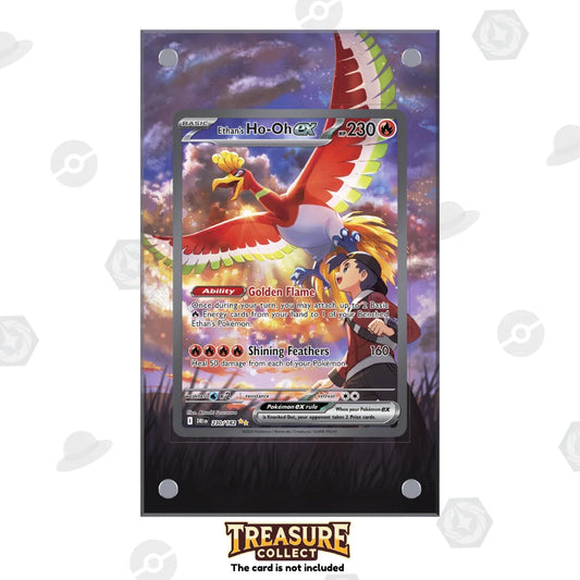 Acrylic Pokémon Display Ethan's Ho-Oh ex with Extended Artwork – Treasure Collect