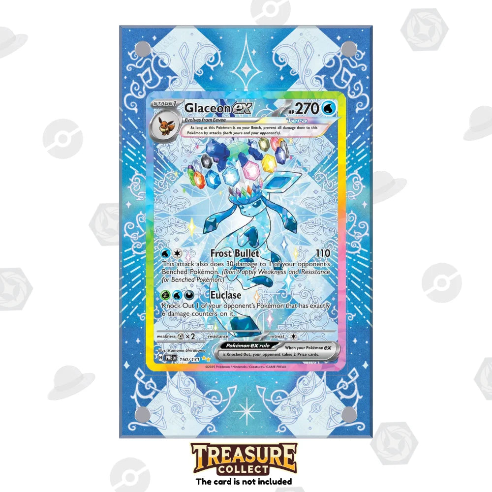 Acrylic Pokémon Display Glaceon ex with Extended Artwork – Treasure Collect