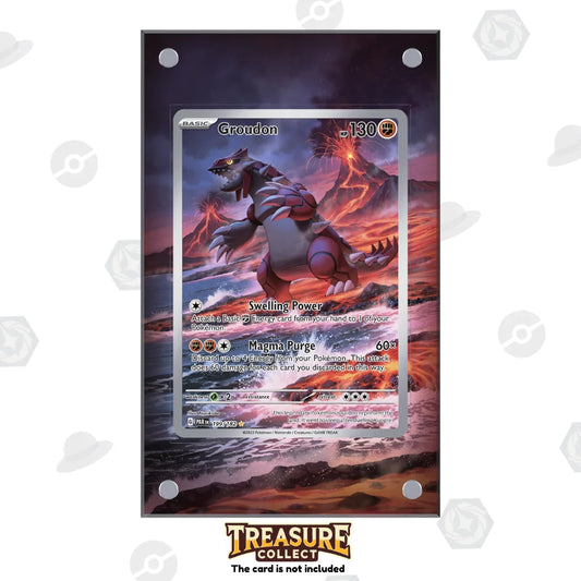 Acrylic Pokémon Display Groudon with Extended Artwork – Treasure Collect