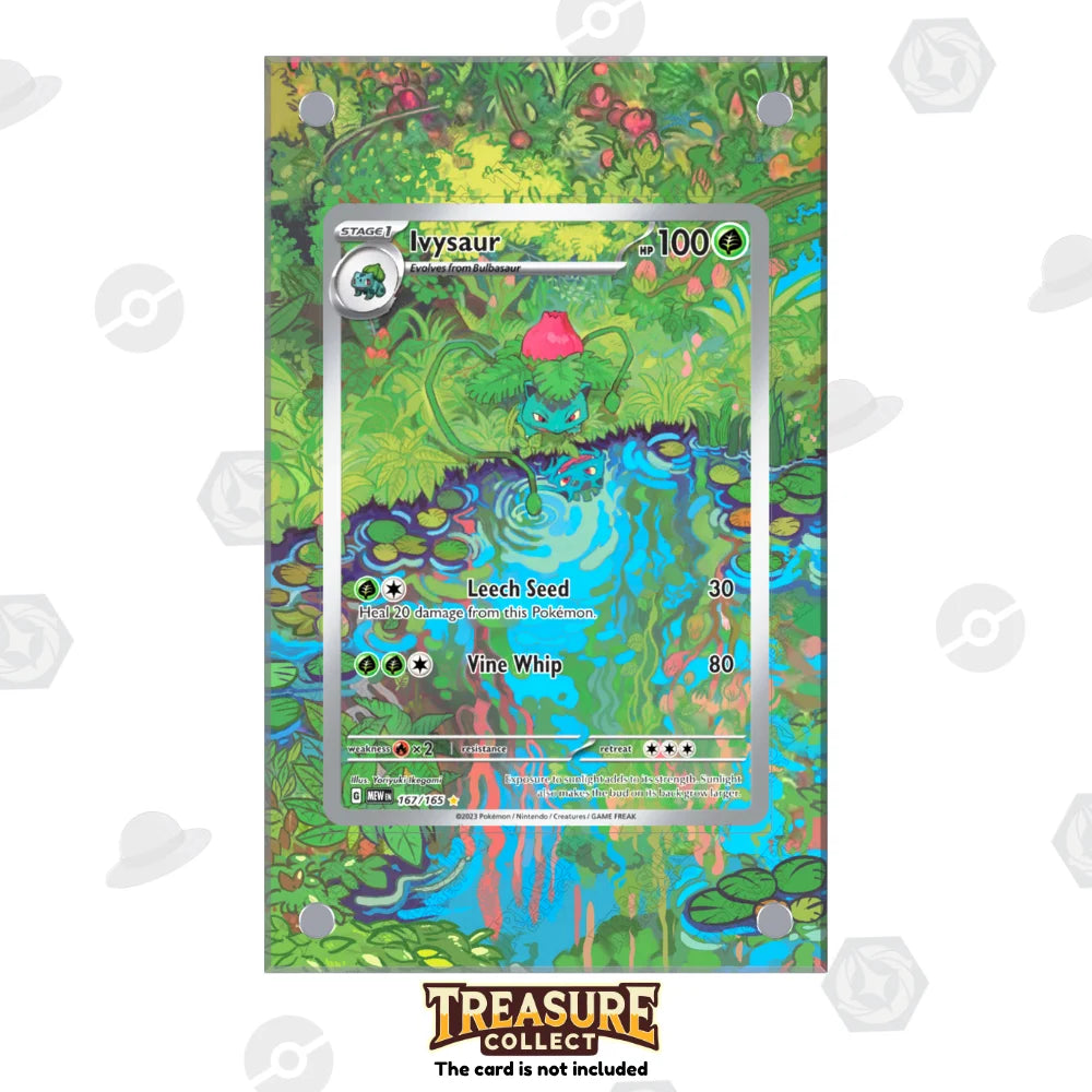 Acrylic Pokémon Display Ivysaur with Extended Artwork – Treasure Collect