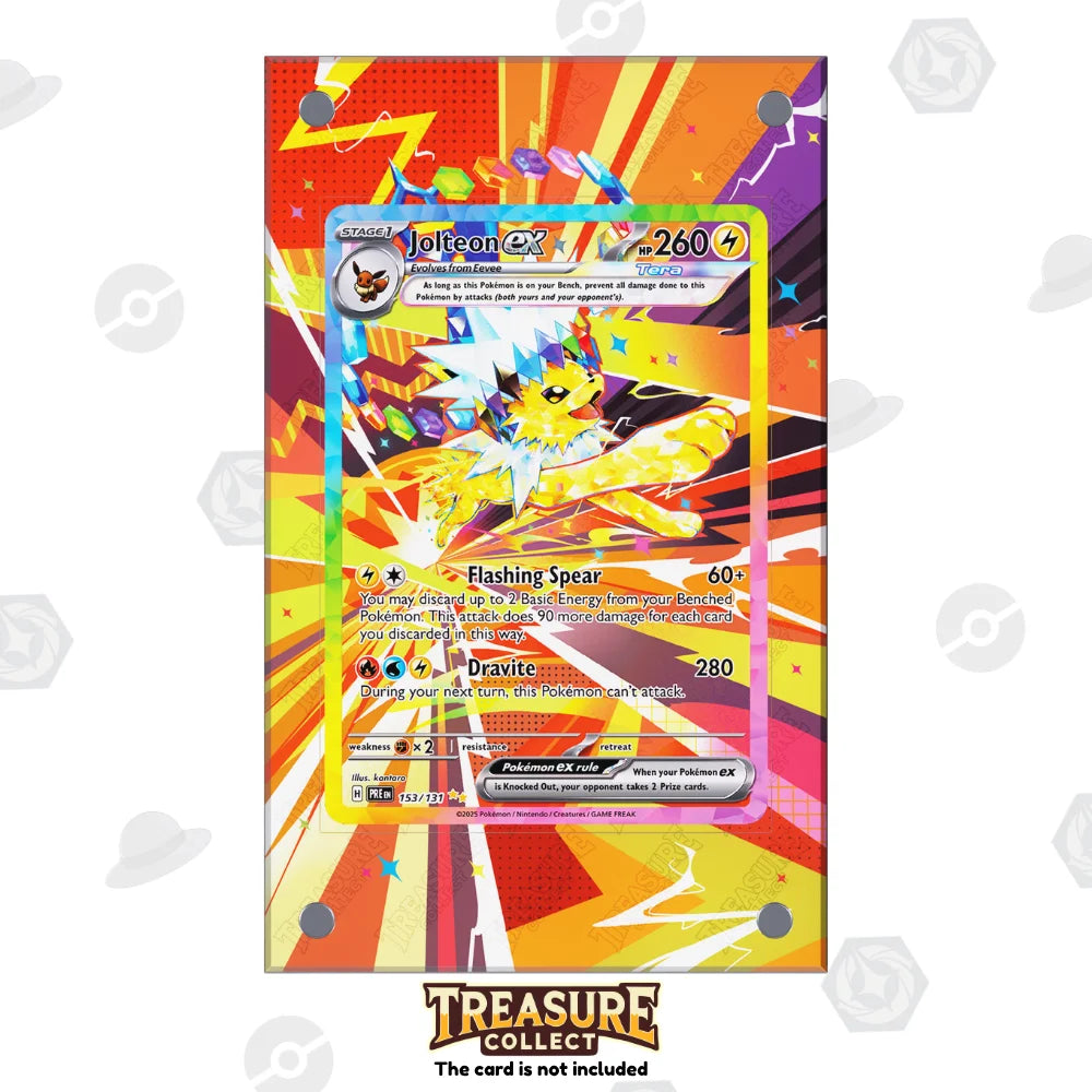 Acrylic Pokémon Display Jolteon ex with Extended Artwork – Treasure Collect