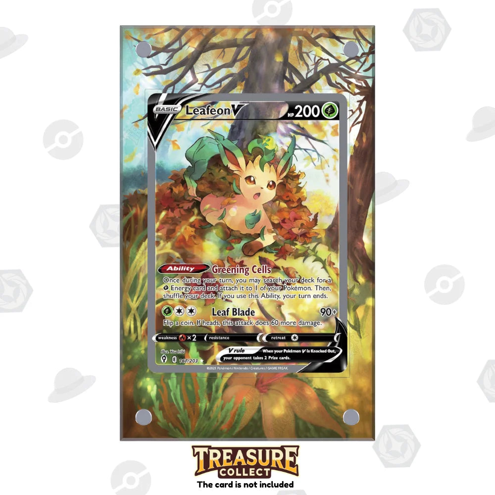 Acrylic Pokémon Display Leafeon V with Extended Artwork – Treasure Collect