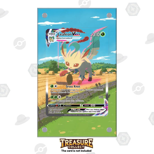 Acrylic Pokémon Display Leafeon Vmax with Extended Artwork – Treasure Collect