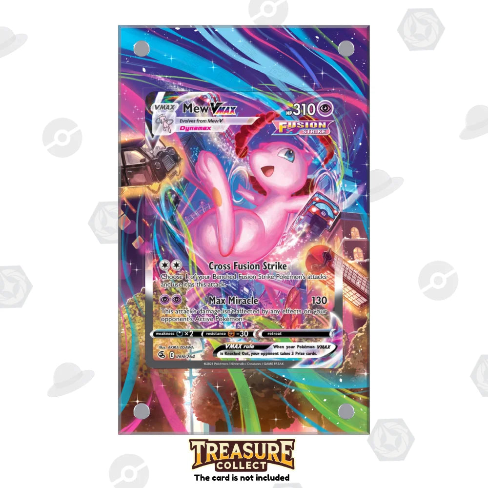 Acrylic Pokémon Display Mew Vmax with Extended Artwork – Treasure Collect