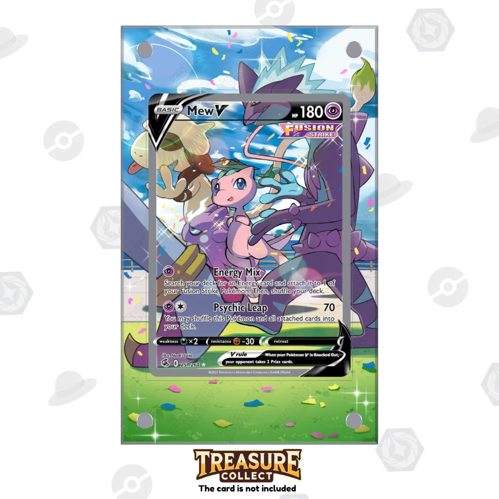 Acrylic Pokémon Display Mew V with Extended Artwork – Treasure Collect