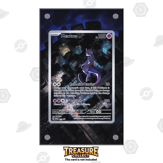 Acrylic Pokémon Display Mewtwo with Extended Artwork – Treasure Collect