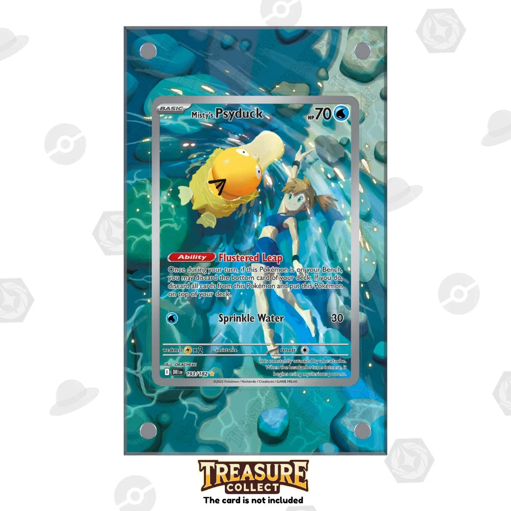 Acrylic Pokémon Display Mysty's Psyduck with Extended Artwork – Treasure Collect