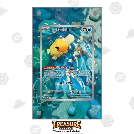 Acrylic Pokémon Display Mysty's Psyduck with Extended Artwork – Treasure Collect