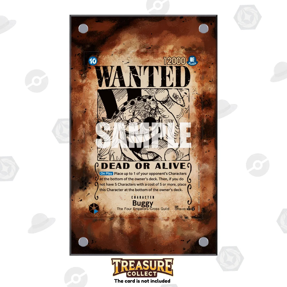 Acrylic One Piece Display Buggy with Extended Artwork – Treasure Collect