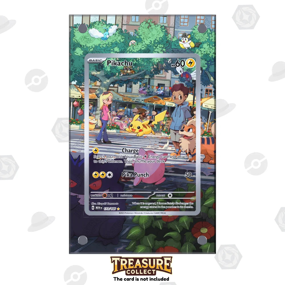 Acrylic Pokémon Display Pikachu with Extended Artwork – Treasure Collect