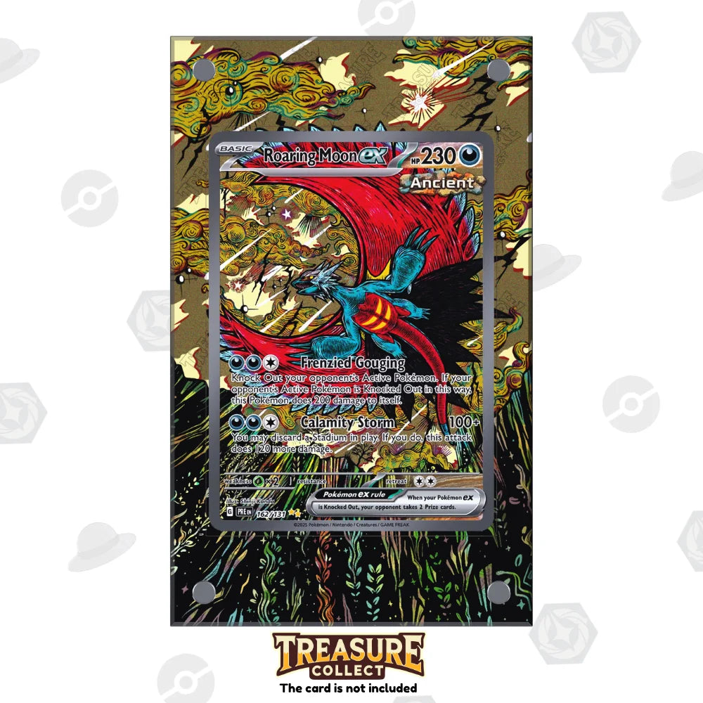Acrylic Pokémon Display Roaring Moon ex with Extended Artwork – Treasure Collect