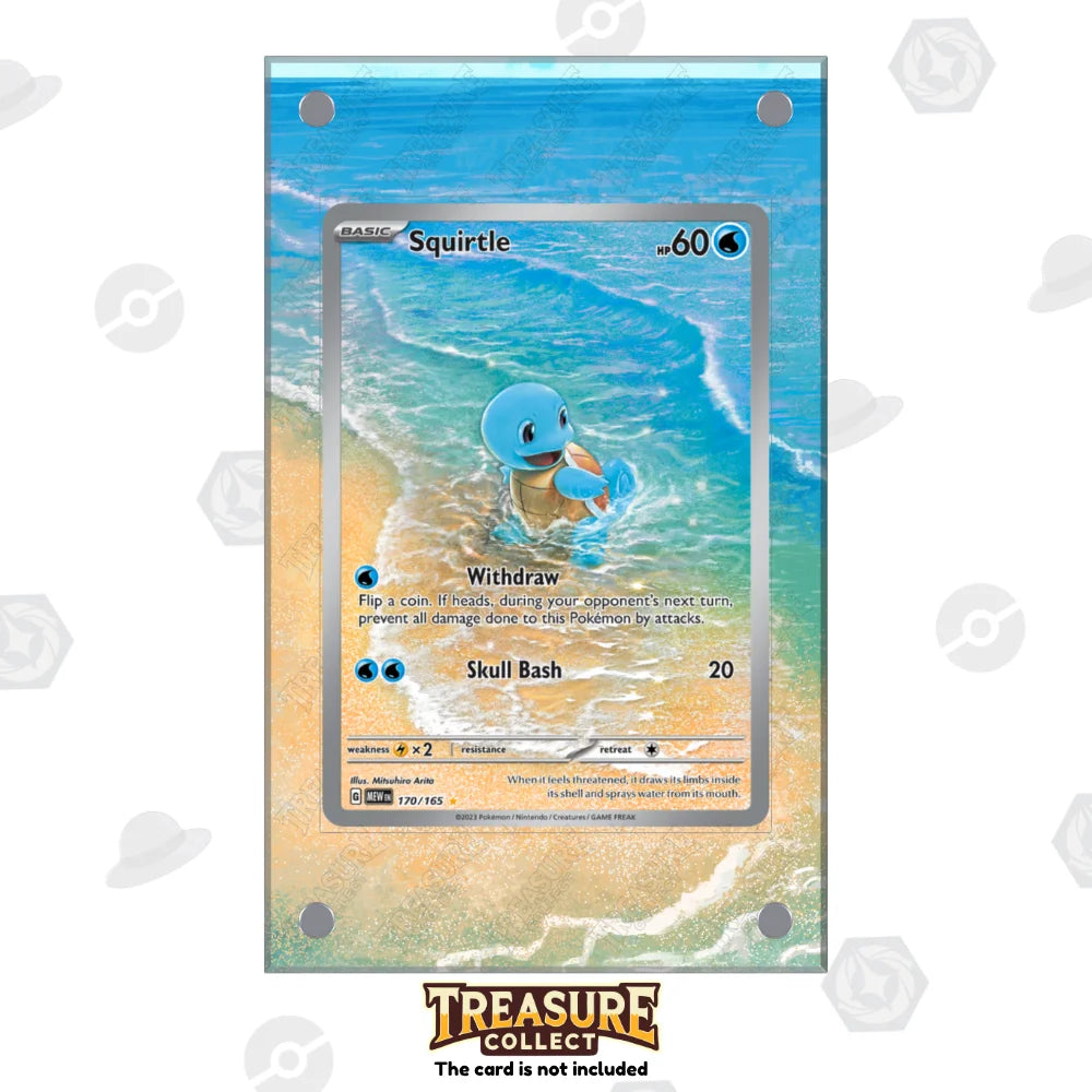 Acrylic Pokémon Display Squirtle with Extended Artwork – Treasure Collect