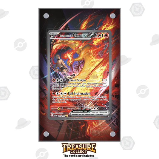 Acrylic Pokémon Display Team Rocket's Moltres ex with Extended Artwork – Treasure Collect