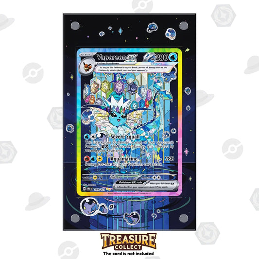 Acrylic Pokémon Display Vaporeon ex with Extended Artwork – Treasure Collect