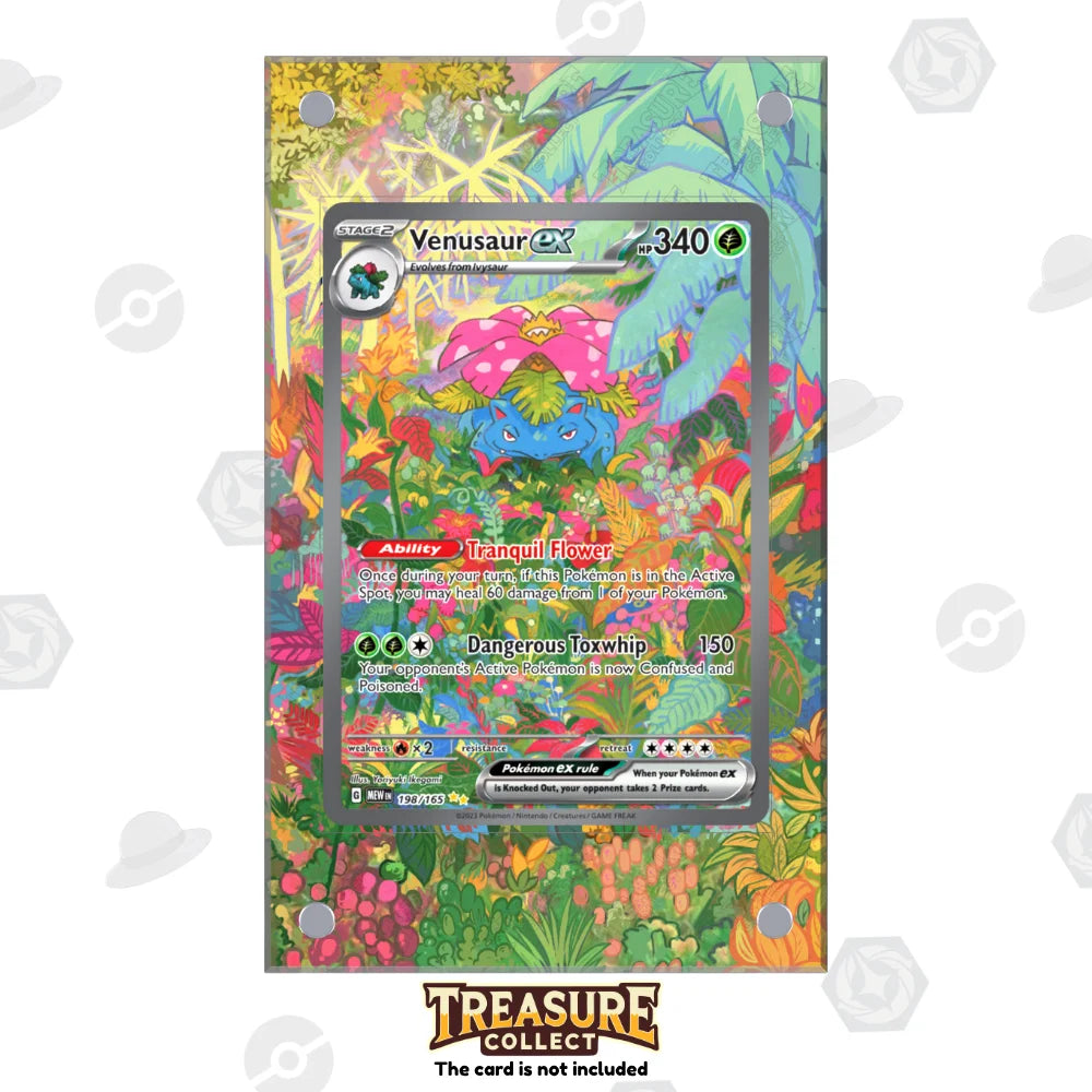 Acrylic Pokémon Display Venusaur ex with Extended Artwork – Treasure Collect